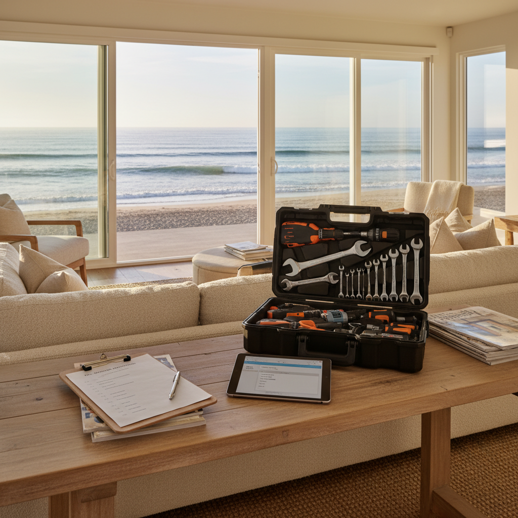 Airbnb maintenance management in San Diego, organized tools with digital work order in coastal rental - OODA Management